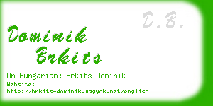 dominik brkits business card